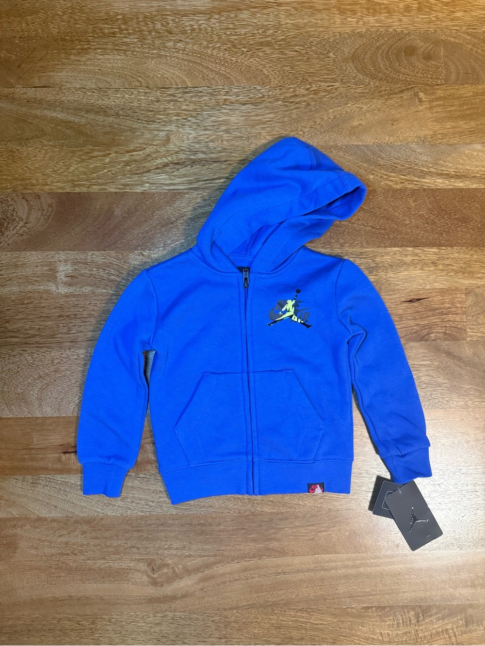 NWT Jordan Kids Royal Blue Full-Zip Hoodie with Jumpman Logo